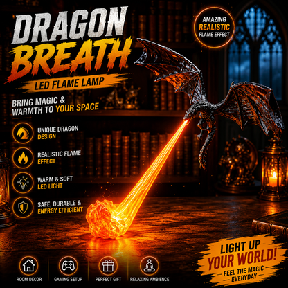 3D Fire-Breathing Dragon LED Lamp – Magical Fantasy Night Light & Room Decor | Buy 1 Get 1 Free| Only-799