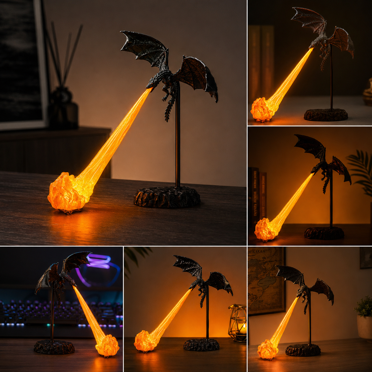 3D Fire-Breathing Dragon LED Lamp – Magical Fantasy Night Light & Room Decor | Buy 1 Get 1 Free| Only-799
