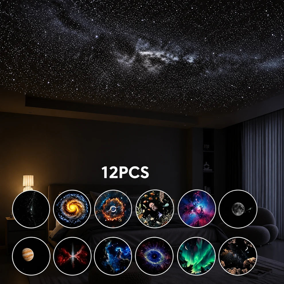 Galaxy Star Projector Light – 360° Rotating LED Starry Sky Night Lamp for Bedroom & Room Decor | BUY 1 GET 1 FREE 🔥