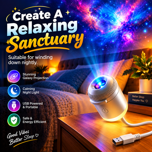 Galaxy Star Projector Light – 360° Rotating LED Starry Sky Night Lamp for Bedroom & Room Decor | BUY 1 GET 1 FREE 🔥
