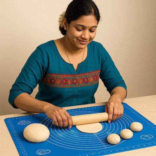 🫓 Premium Non-Stick Silicone Roti Rolling Mat